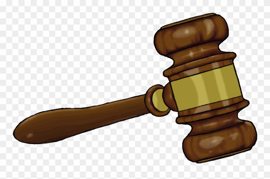 Gavel clipart alleged. Law png download 