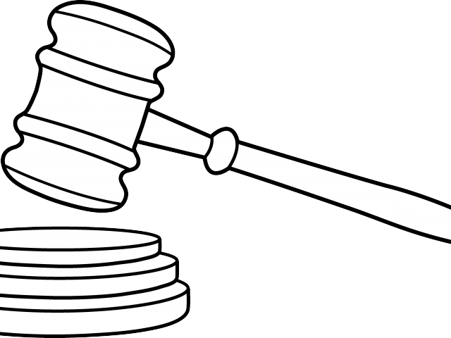 Courtroom cliparts free download. Gavel clipart outline
