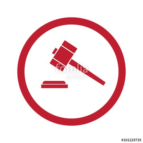 gavel clipart red