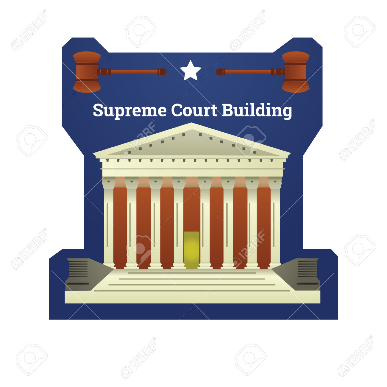 gavel clipart supreme law land