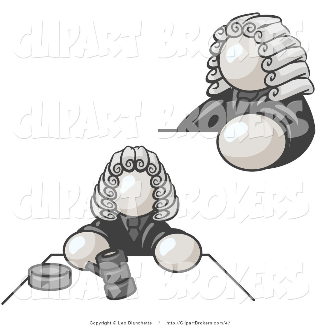 gavel clipart wig