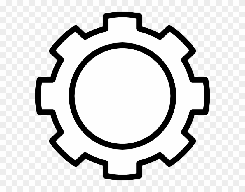 gear clipart black and white