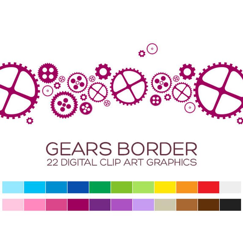 gear clipart border