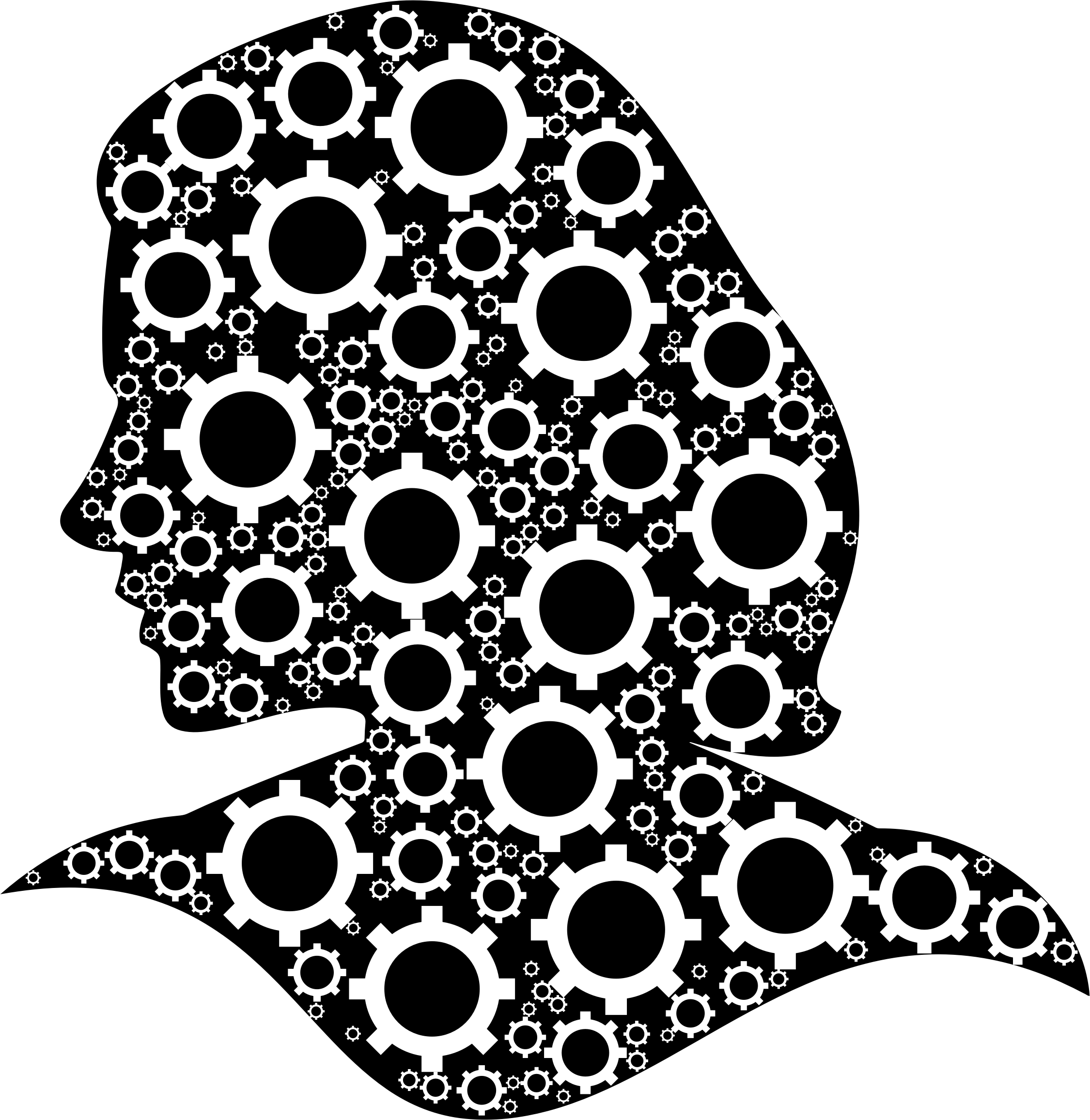 Images of gears png. Knowledge clipart brain gear