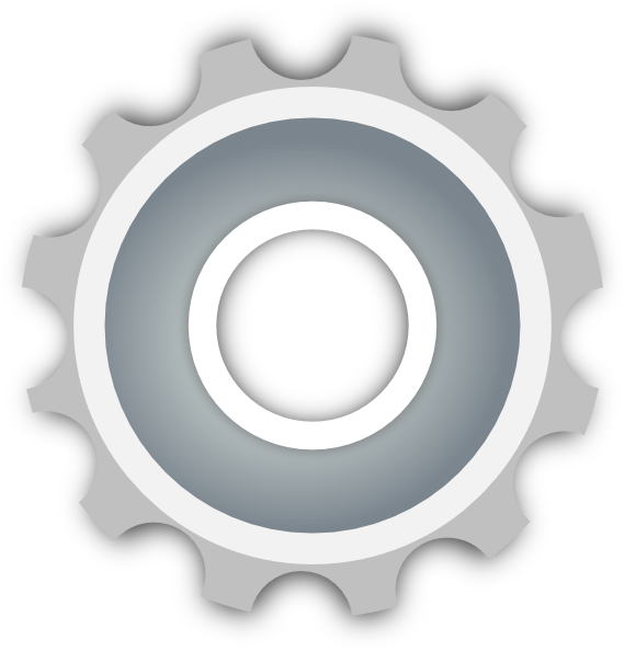 gear clipart colored