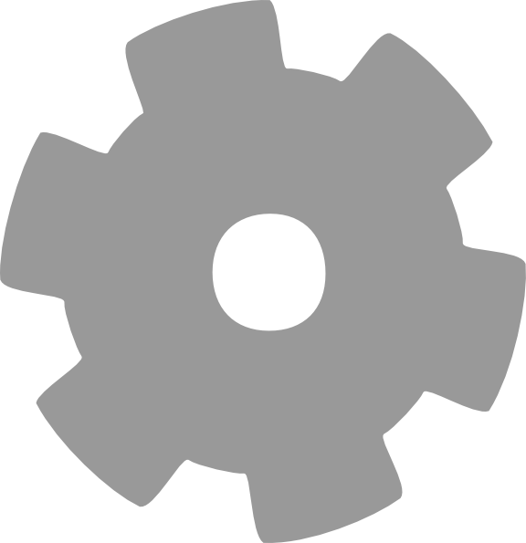 Gear clipart gear icon. Small grey clip art