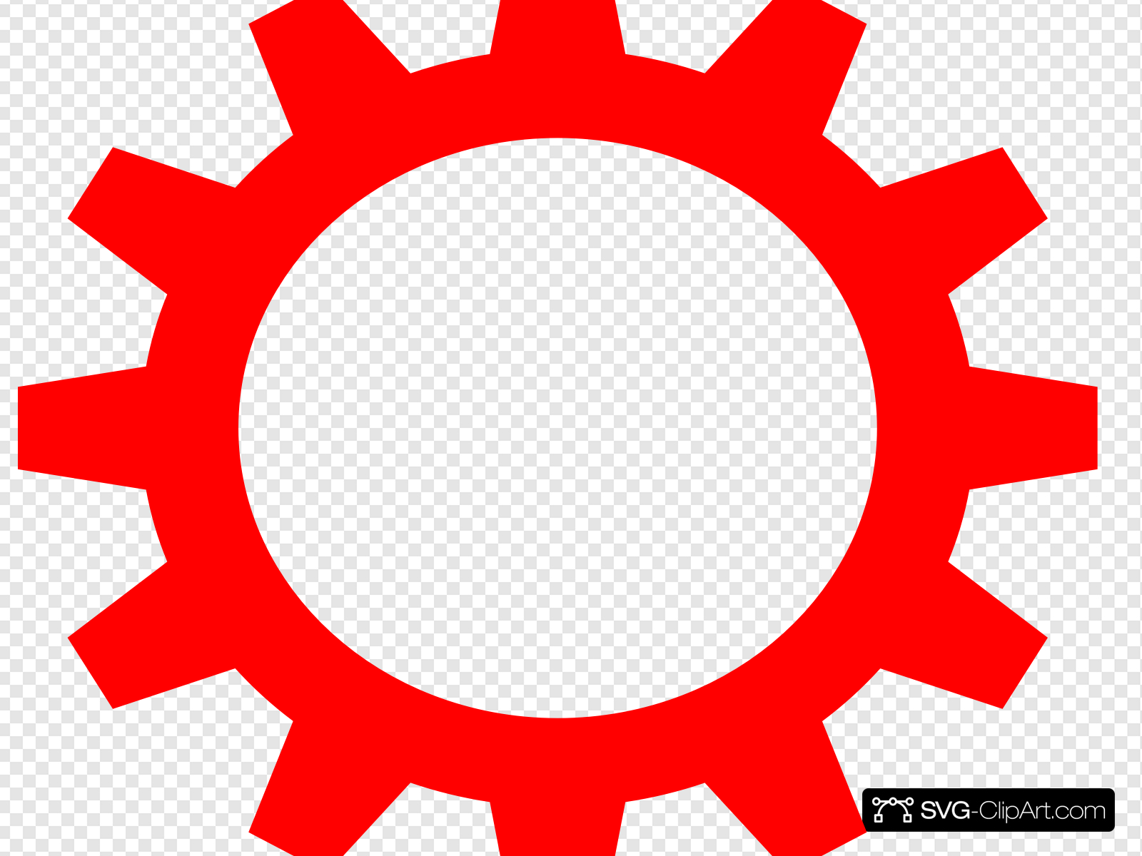 Gear clipart high resolution. Red clip art icon
