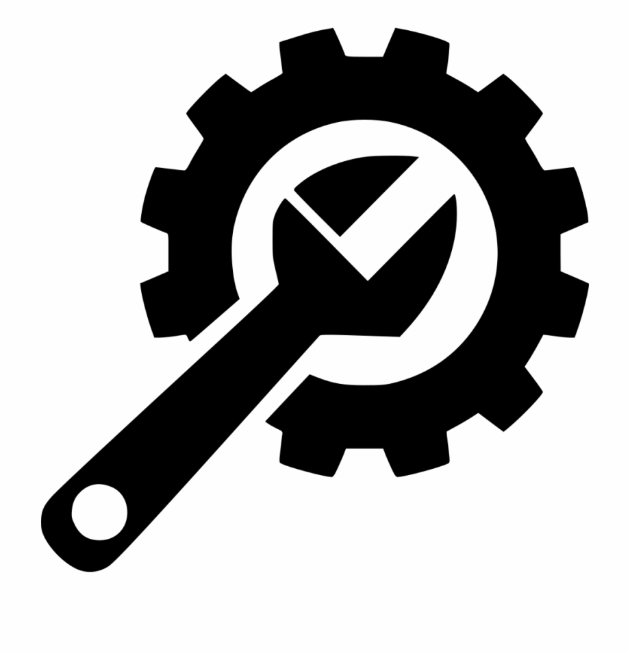 Hard repair fix svg. Gear clipart mechanic