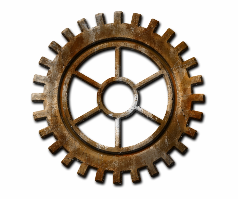 Gear clipart rusty. Metal rusted transparent background