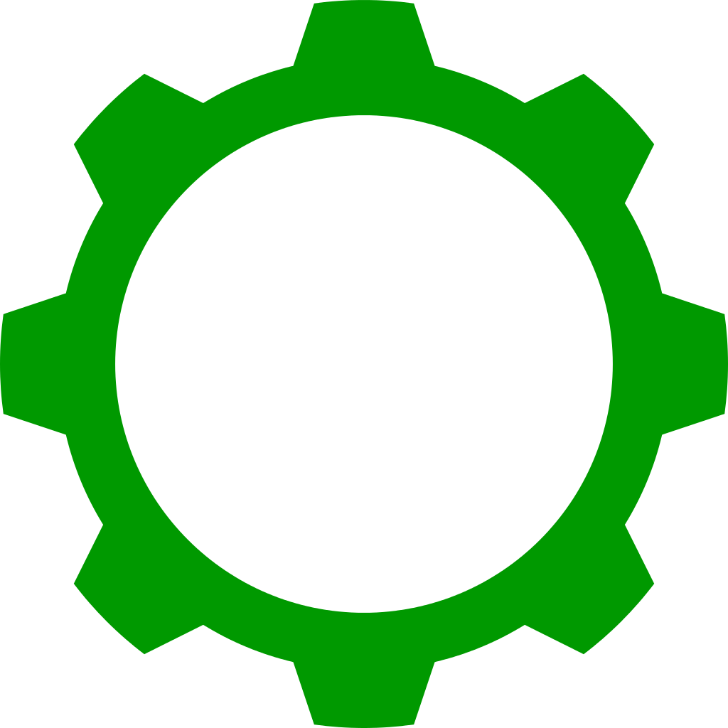 green clipart gears