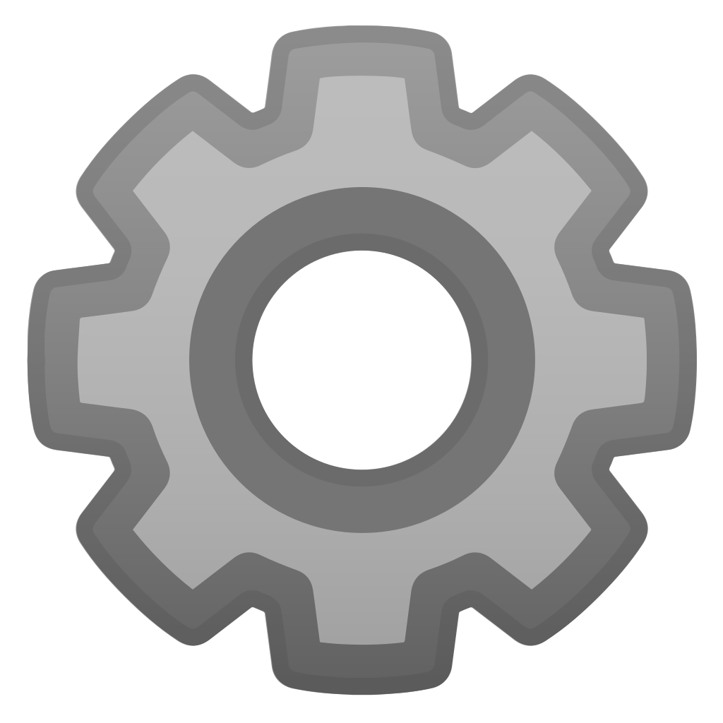 Gear icon png. Noto emoji objects iconset