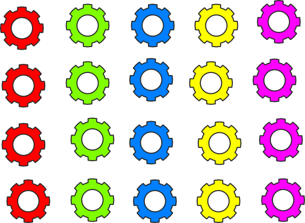 gears clipart colorful gear