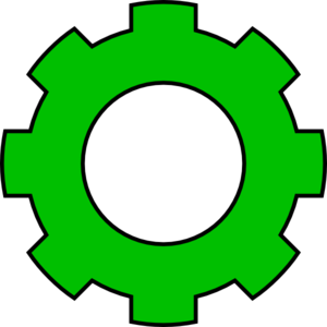 gears clipart green