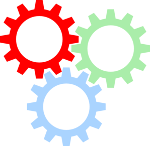 Free colorful cliparts download. Gears clipart interlocked