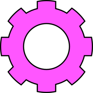 gears clipart pink