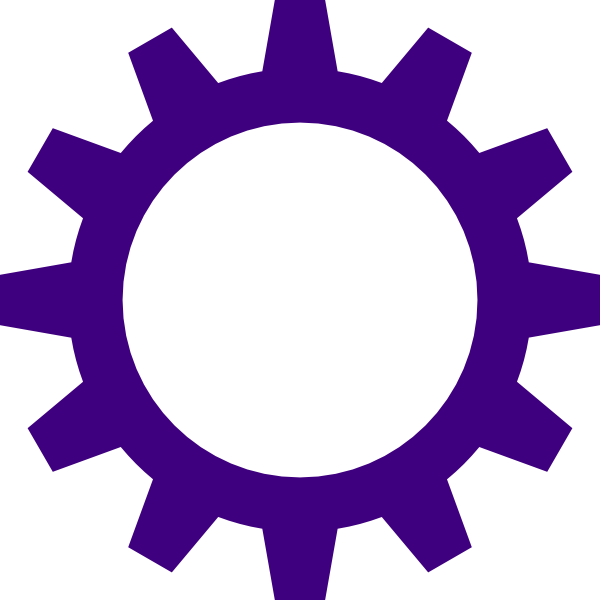 gears clipart purple