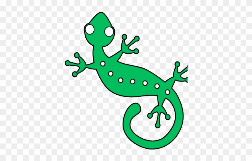 lizard clipart green lizard