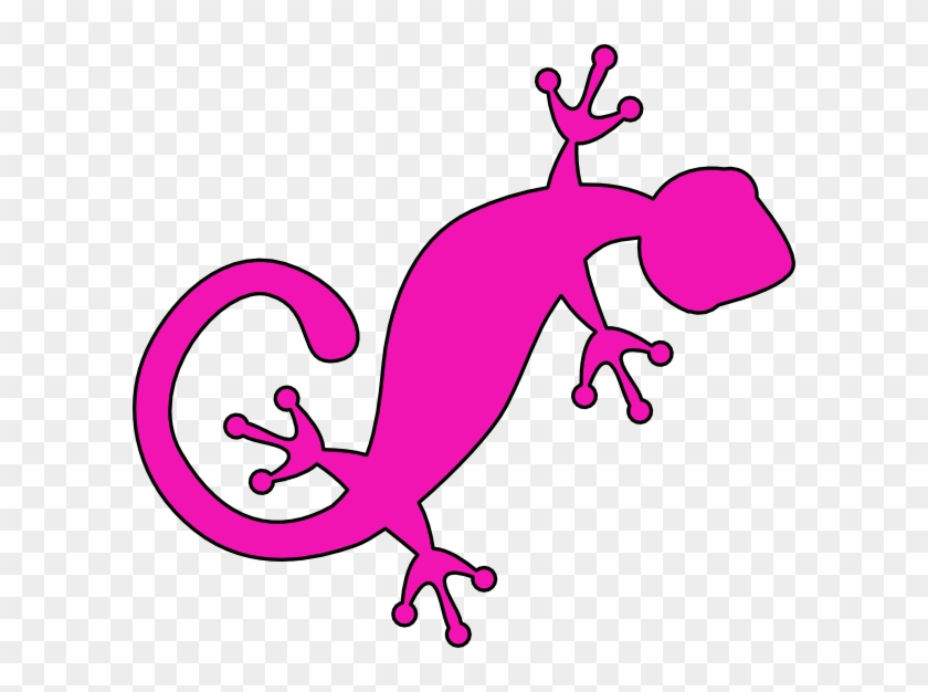 gecko clipart pink