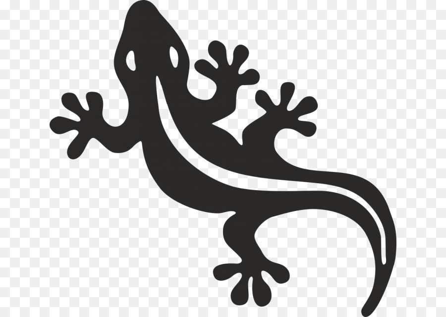 gecko clipart silhouette