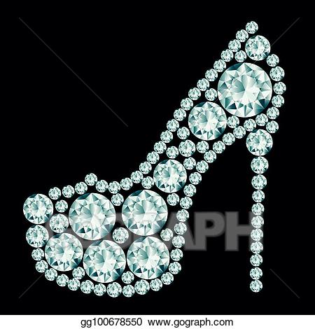 heels clipart diamond