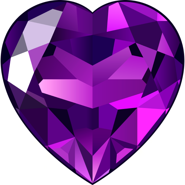 gem clipart purple
