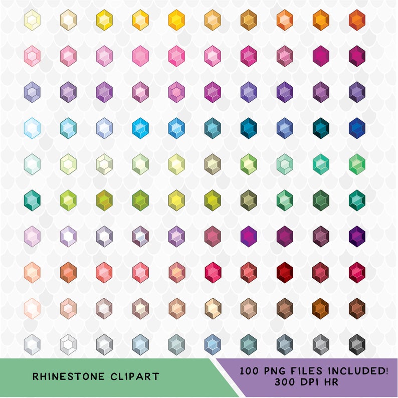 Gem clipart rhinestone. Diamond crystals decal for