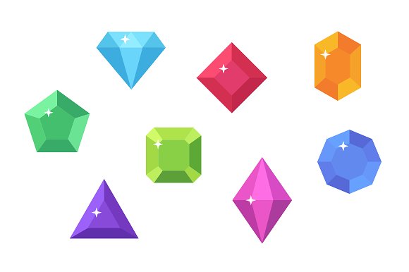 gem clipart vector