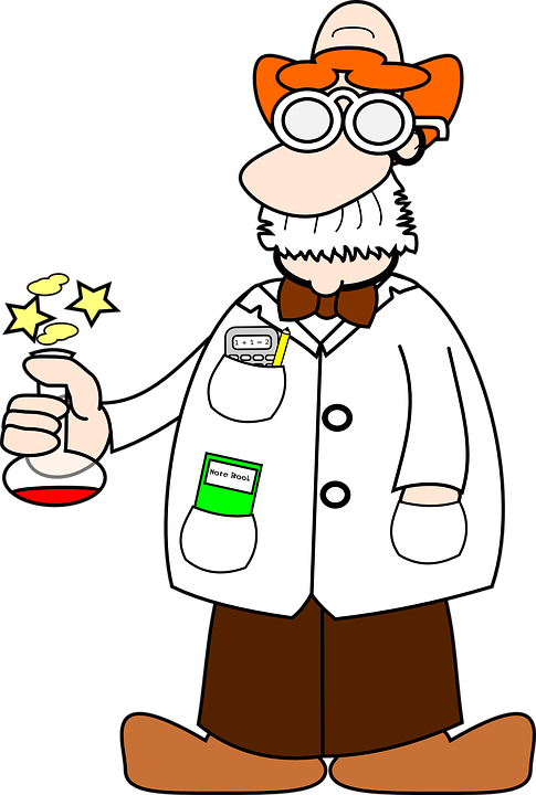 scientist clipart cartoon