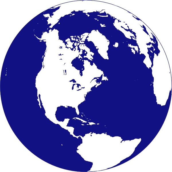 geography clipart globe north america