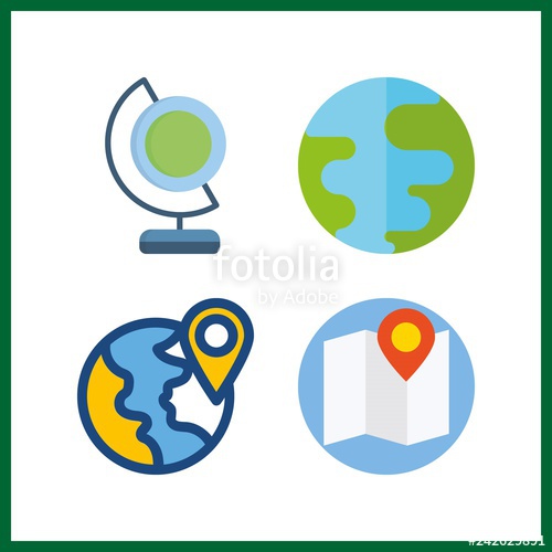 Geography clipart map work.  icon vector illustration