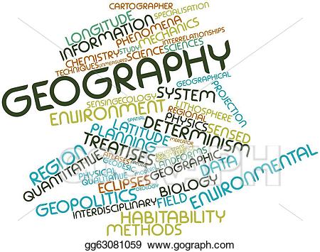 Geography clipart word. Stock illustration gg gograph