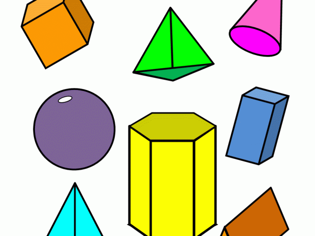 geometry clipart coloured shape