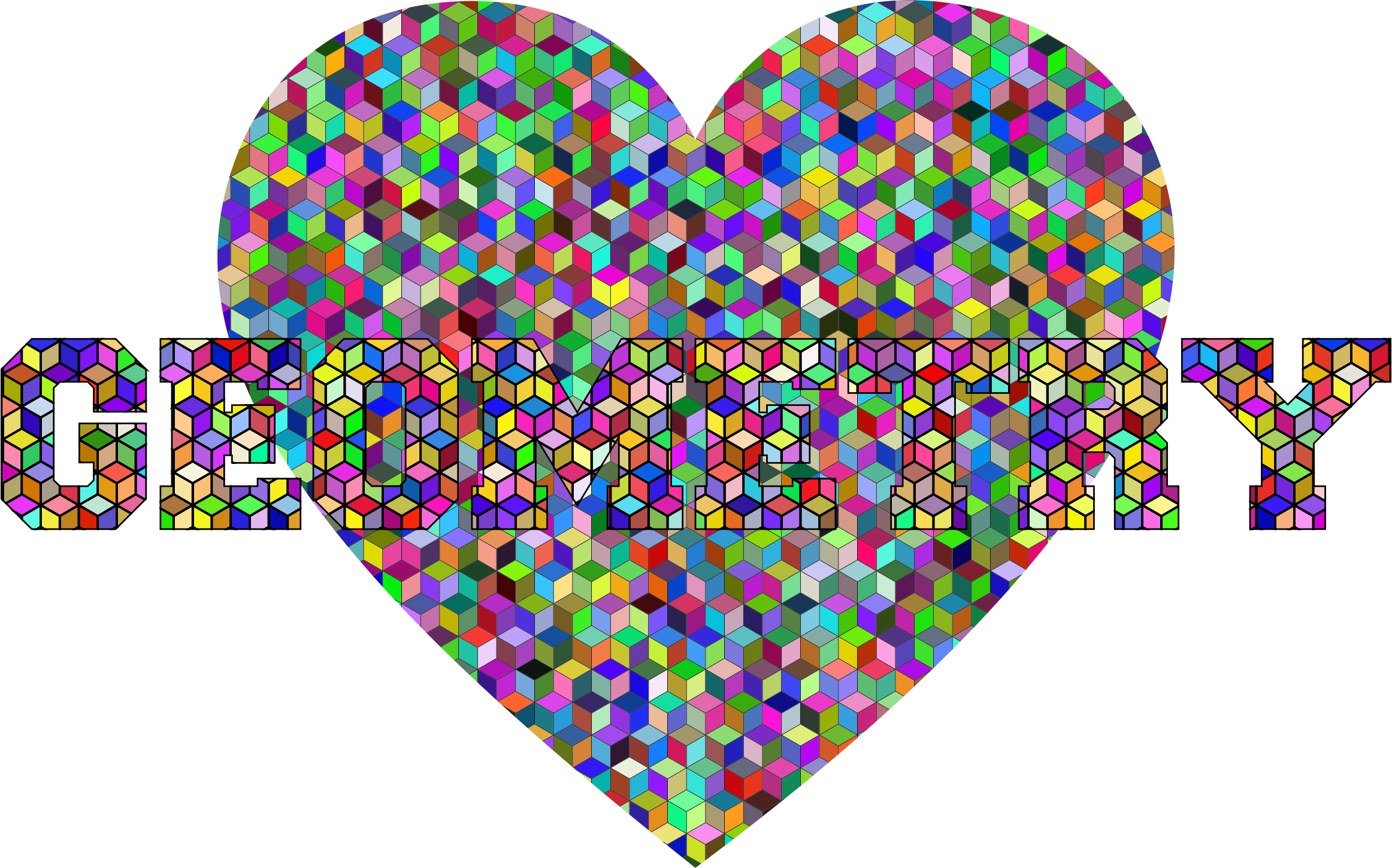 Geometry clipart icon. Heart typography icons png