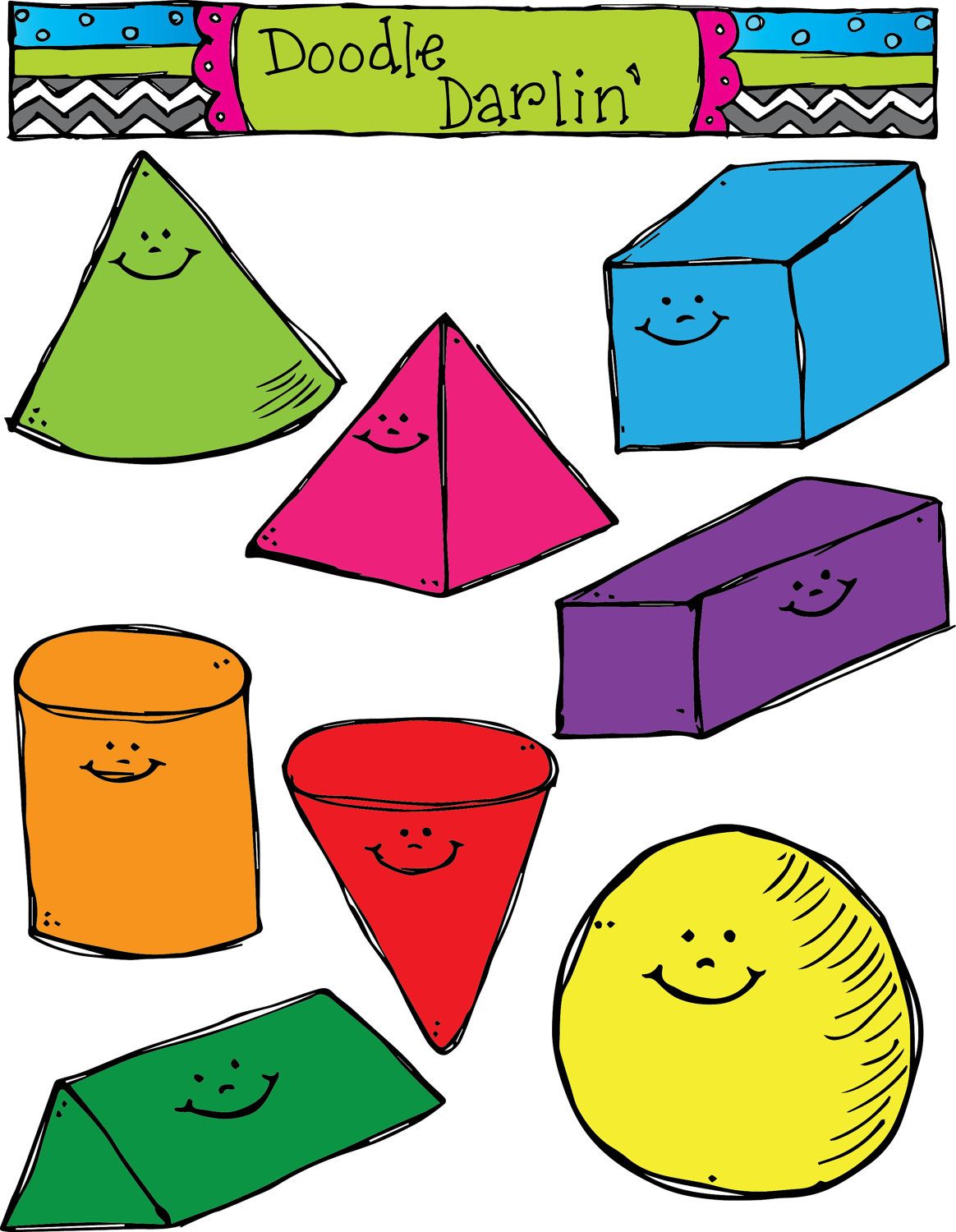 Image result for cute. Geometry clipart mathematics