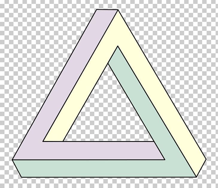 Penrose triangle waterfall impossible. Geometry clipart object