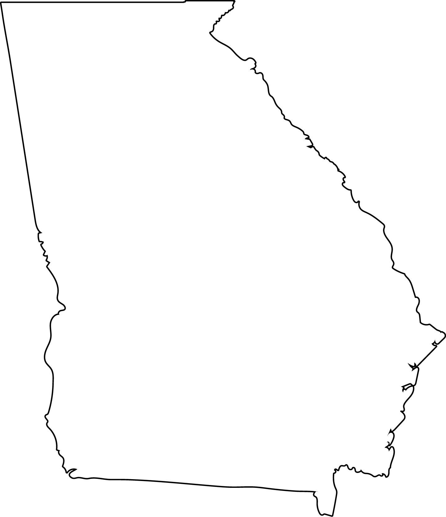 Georgia State Map Clipart Best Images