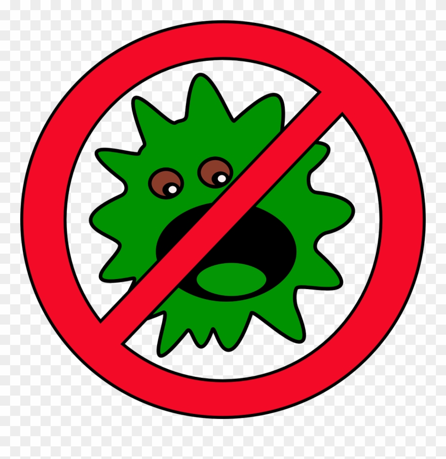 Germ clipart bacterial infection. Bacteria flu bug easy