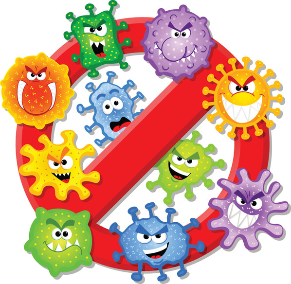 Germ clipart flu season. Defeating the germs in