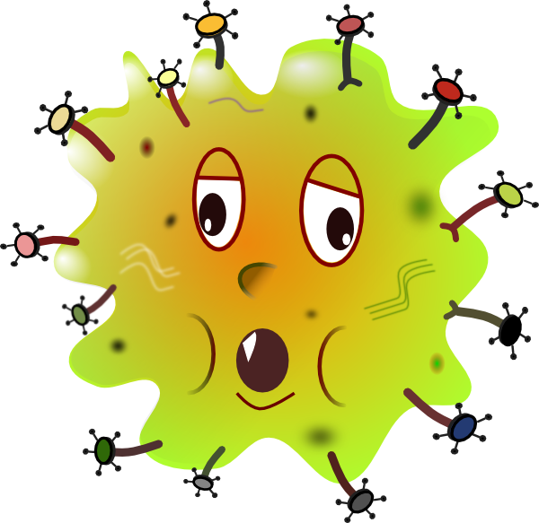 Germ clipart green. Yellow and clip art