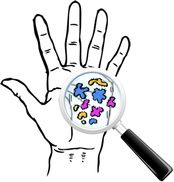germs clipart finger
