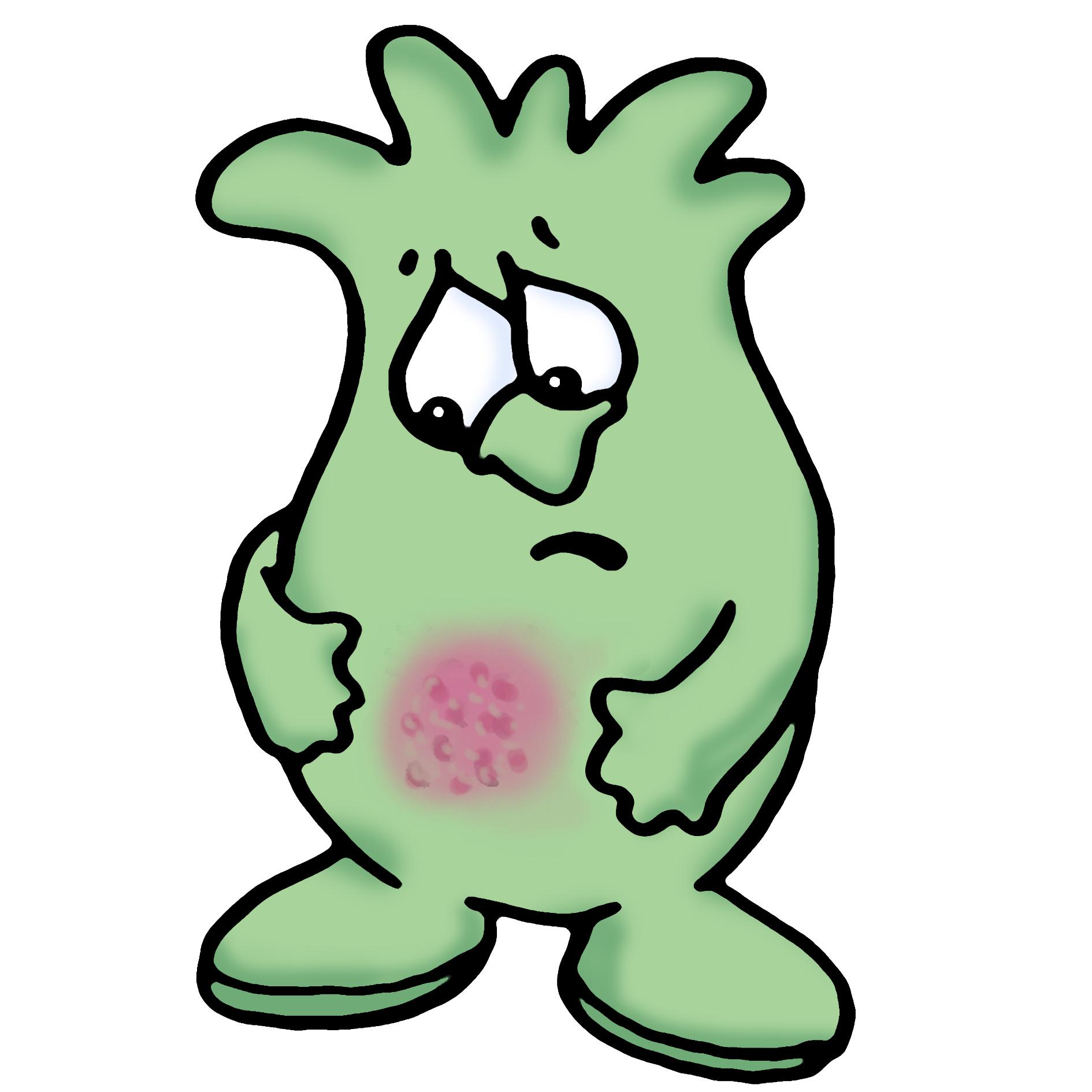 germs clipart infected