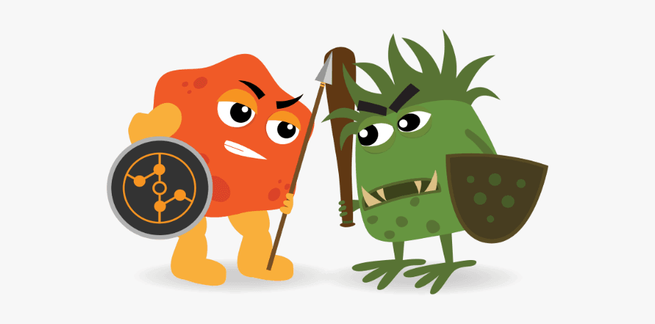 Harmful microbes that destroy. Germ clipart soil bacteria