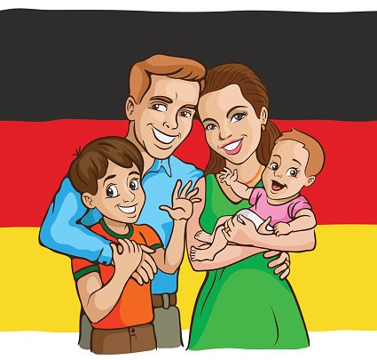 german clipart family german