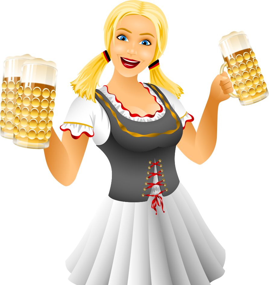 german clipart german beer girl