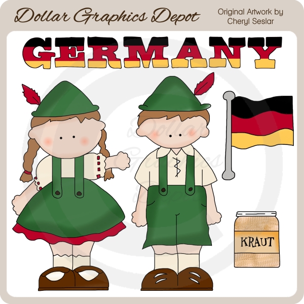 german clipart german child