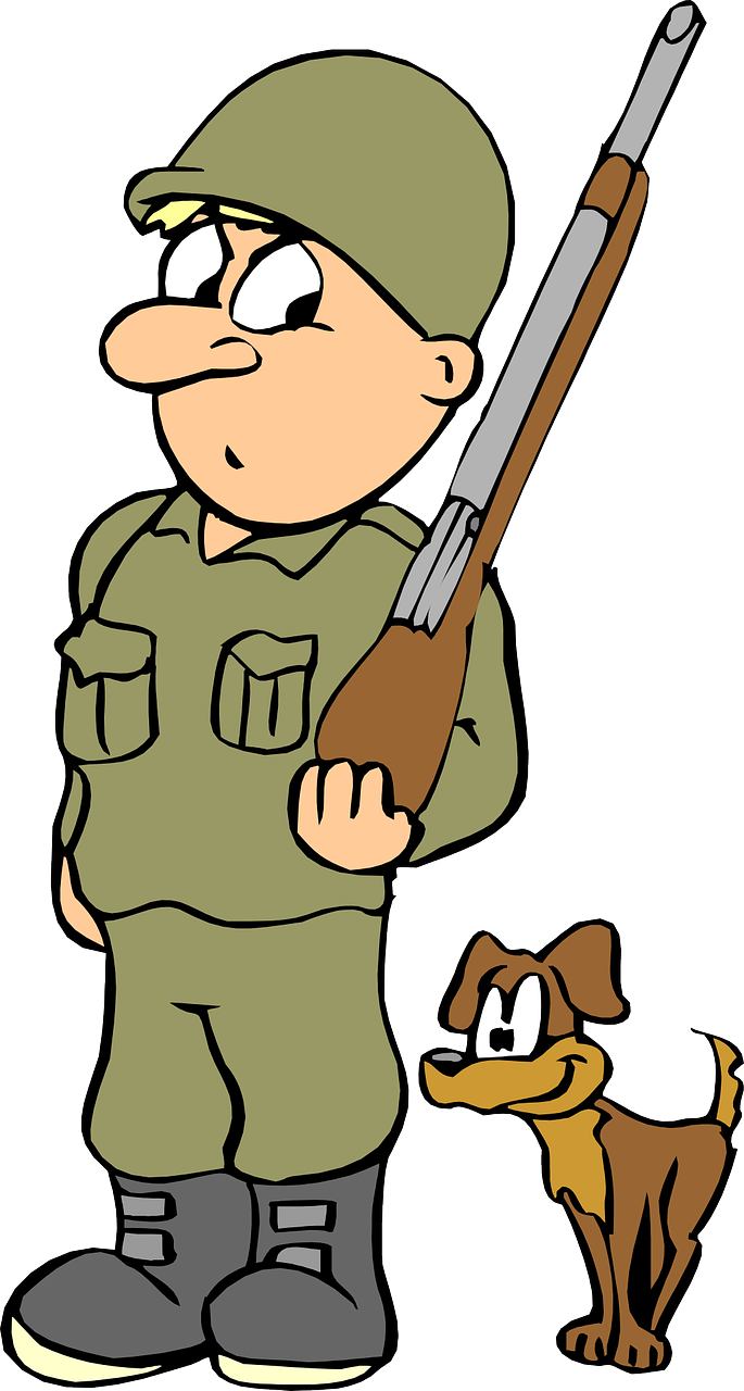 military clipart brave soldier