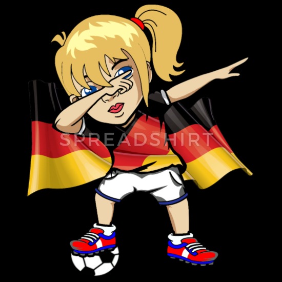 Dabbing girl flag dance. Germany clipart dancer german