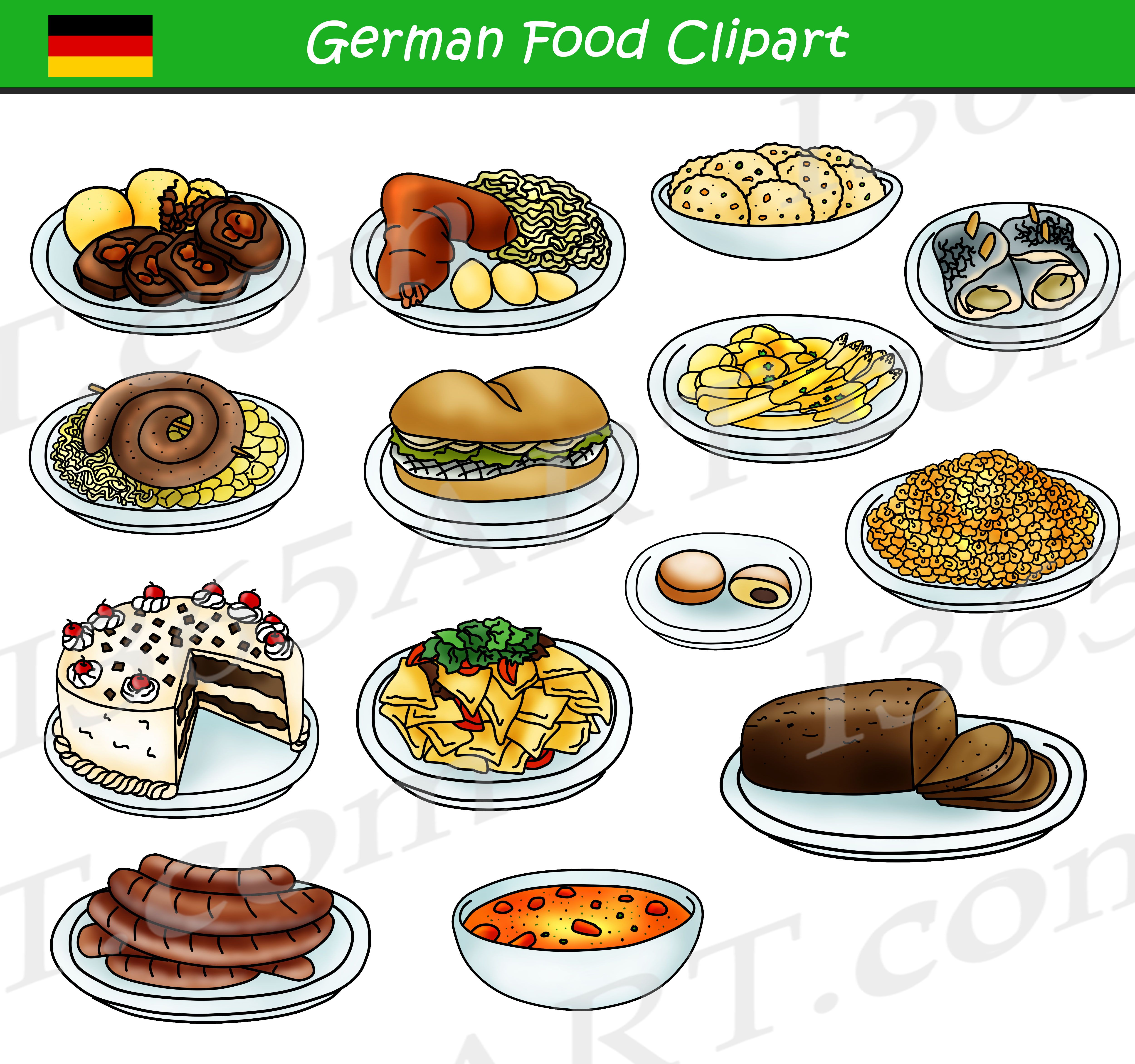 Germany clipart food german. Bundle pack classroom materials