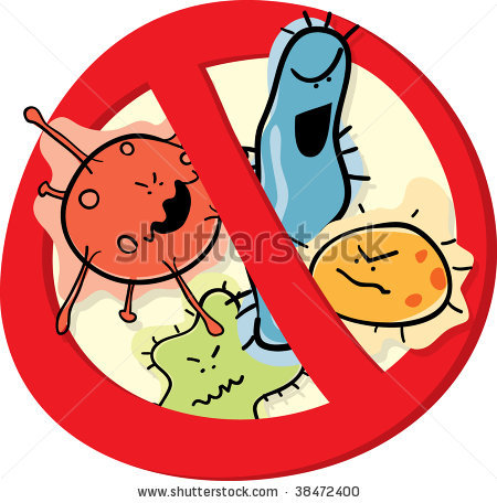 Stop . Germs clipart