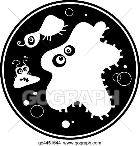 Germs clipart bacterial growth. Drawings bacteria stock illustration